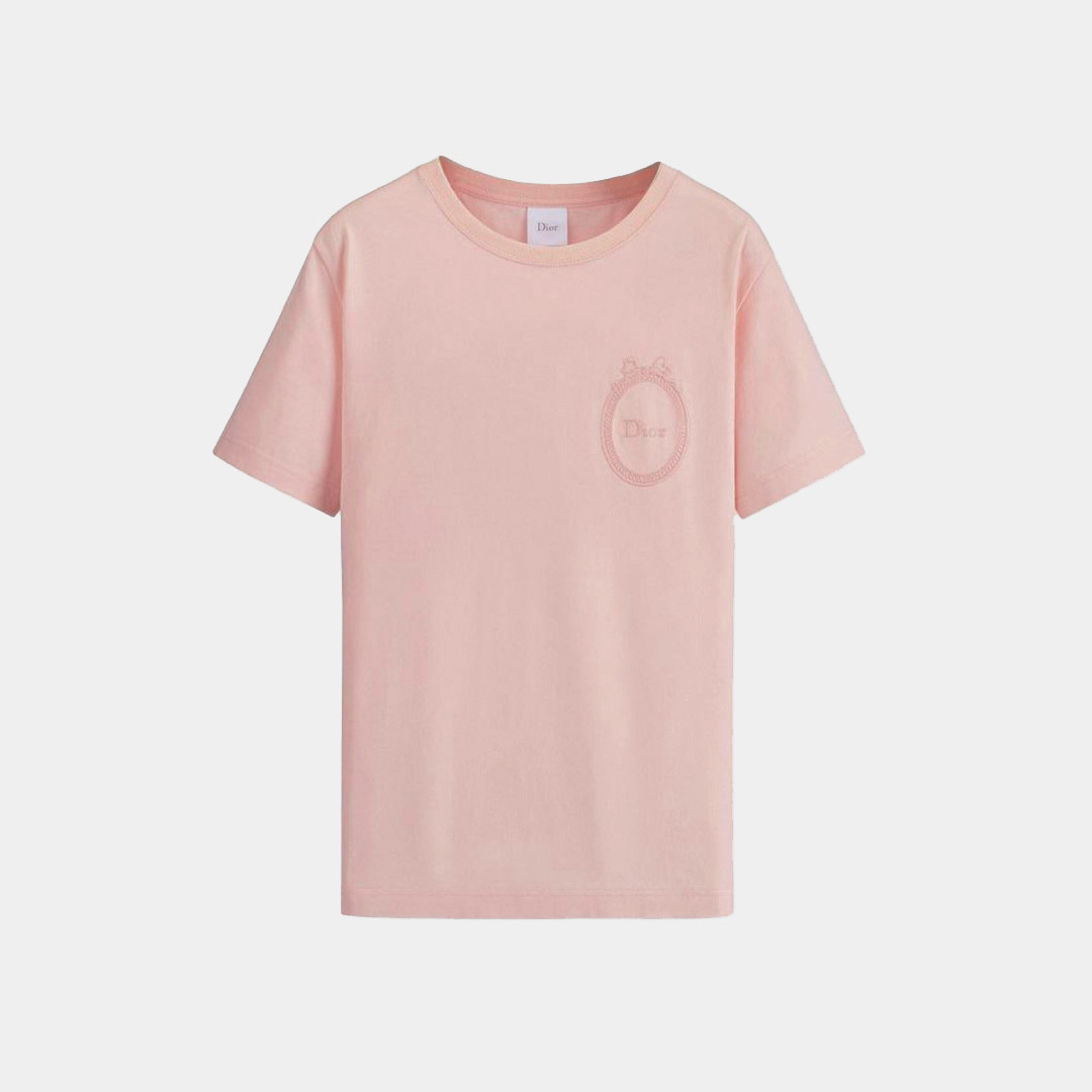 [Dior] 디올 메달리옹 자수 피티드 티셔츠