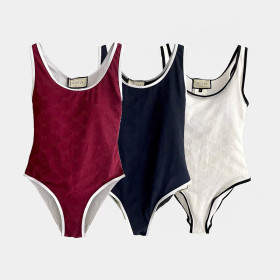 [Gucci] 구찌 테리클로스 저지 자카드 스윔수트
