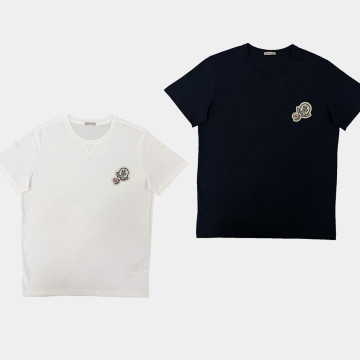 [Moncler] 몽클레르 더블 로고 패치 코튼 티셔츠