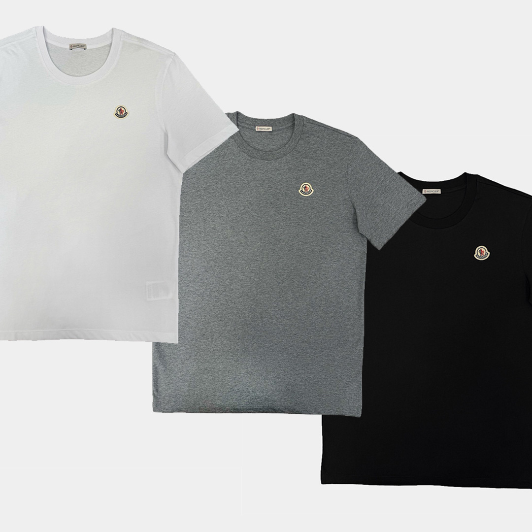 [Moncler] 몽클레르 로고 패치 코튼 티셔츠