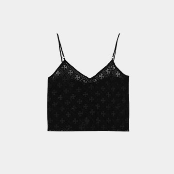 [Chrome Hearts] 크롬하츠 벨벳 토널 모노그램 탱크탑
