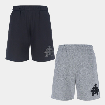 [Chrome Hearts] 크롬하츠 레더 패치 크로스 스웨트 쇼츠