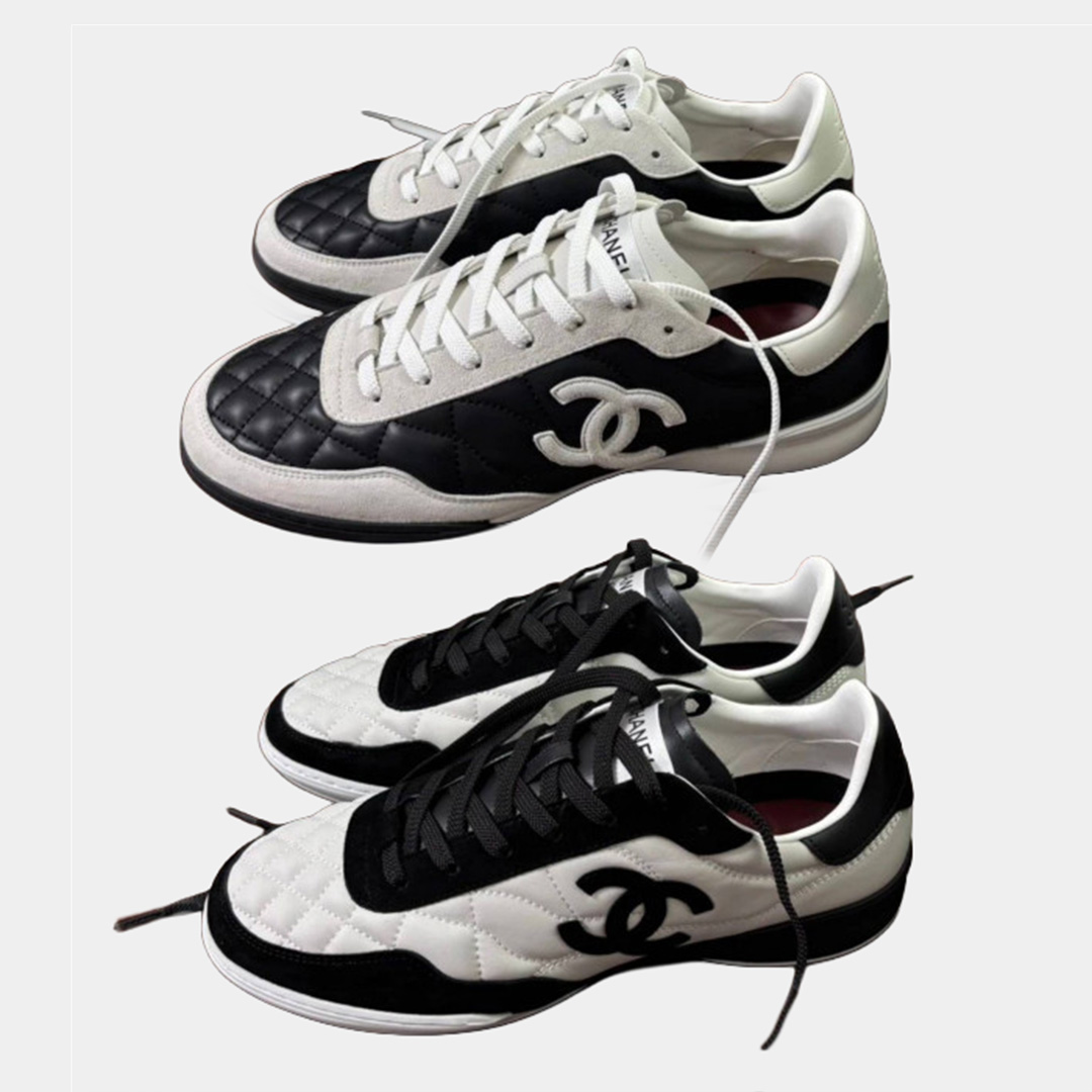 [Chanel] 샤넬 카프스킨 스웨이드 스니커즈
