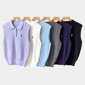 [Polo] 폴로 랄프로렌 크롭드 슬리브리스 스웨터