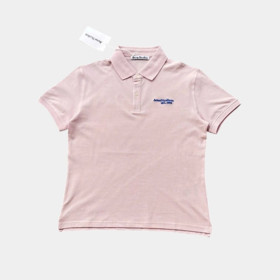 [Acne Studios] 아크네 스튜디오 로고 폴로 티셔츠 페일 핑크
