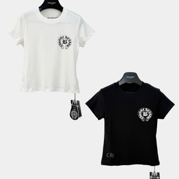 [Chrome Hearts] 크롬하츠 홀스슈 로고 크롭 티셔츠