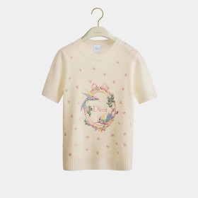 [Dior] 디올 칠석 자수 반소매 스웨터