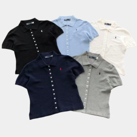 [Polo Ralph Lauren] 폴로 랄프 로렌 버튼 플래킷 폴로 셔츠