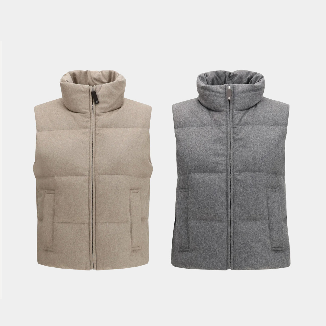 [Max Mara] 막스마라 카모로소 퀼팅 캐시미어 다운 베스트