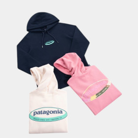[Patagonia] 파타고니아 95 오발 로고 업라이절 후디