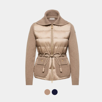 [Moncler] 몽클레어 울 & 캐시미어 혼방 패딩 집업 카디건 / 2colors