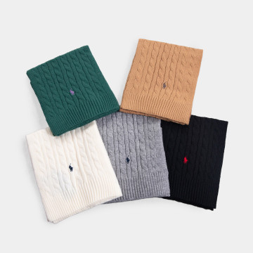 [Polo] 폴로 랄프로렌 케이블 니트 울 블렌드 스카프