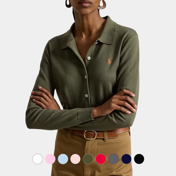 [Polo] 폴로 랄프로렌 폴로 칼라 버튼 카디건 / 9colors